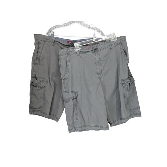 Union Bay Cargo Shorts Lot of 2 Men 42 Grey Stretch Outdoor Hiking Gorpcore‎ Y2K - Picture 1 of 12